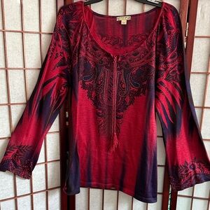 Energe World Wear Light Sweater, Size 1X